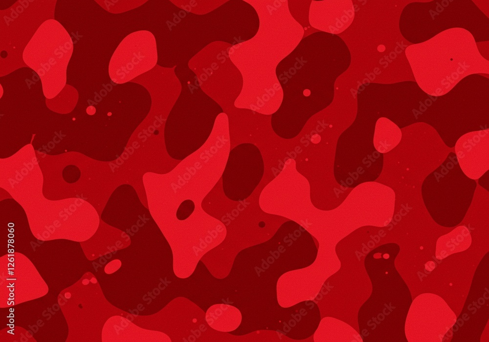 Poster with its layered red swirls and abstract forms, this image offers a modern and energetic visual for 