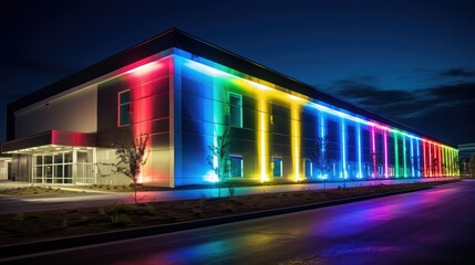 exterior datacenter lights