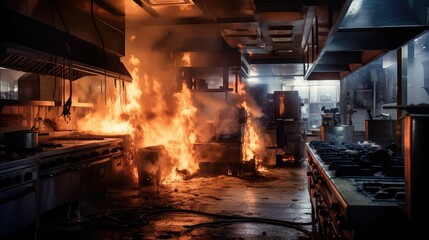 ventilation commercial kitchen fire