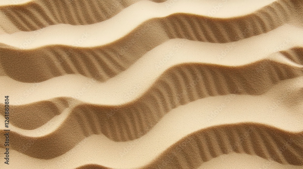 Poster beige sand dune texture with subtle wave pattern