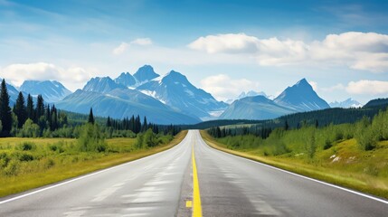 Fototapeta premium mountain empty road