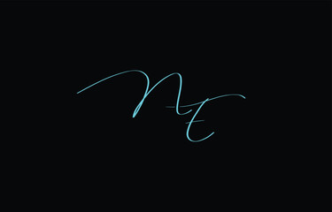 A minimal yet stylish depiction of white cursive lettering forming NE on a dark background, symbolizing elegance and simplicity.