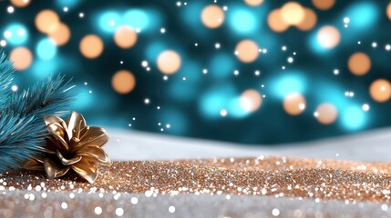 A rich sparkling abstract background featuring elegant glittering lights shimmery textures and a dazzling luminous glow perfect for festive events and luxurious occasions