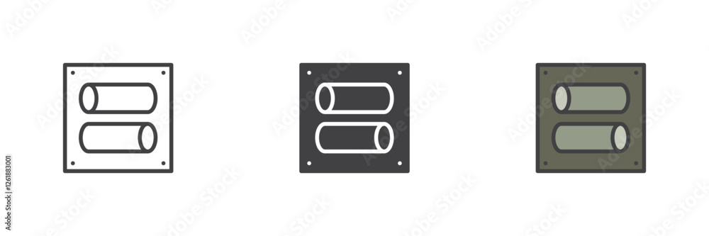 Aufkleber Toggle switch different style icon set