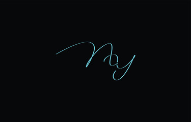 A minimal yet stylish depiction of white cursive lettering forming NY on a dark background, symbolizing elegance and simplicity.