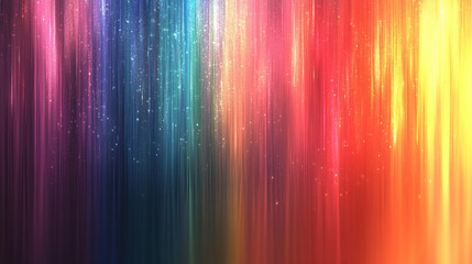 An abstract background with rainbow-colored silver fast straight lines symbolizing movement, change, and energy. The blurred, empty space evokes a sense of possibility and open potential.

