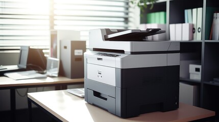Fototapeta premium copying printer office equipment