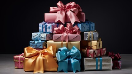 Fototapeta premium cheerful bow gift