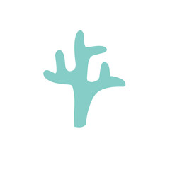 abstract coral shape