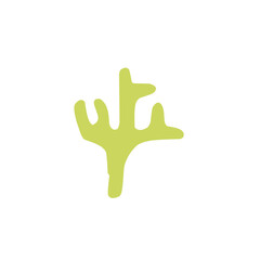 abstract coral shape