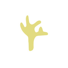 abstract coral shape