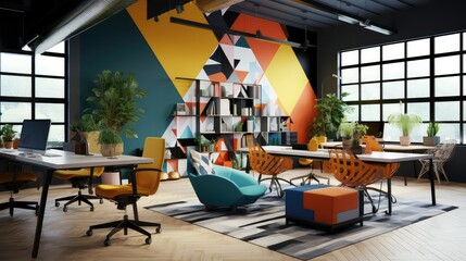 minimalist funky office