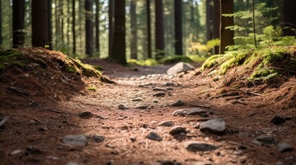 Fototapeta premium forest trail texture