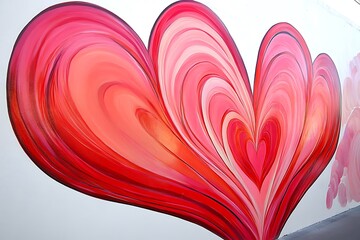 heart shaped eels like in love for valentines day
