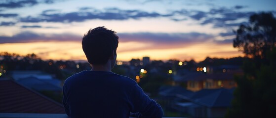 Manager Designer Developer Contemplating Urban Nightfall