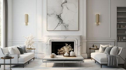 fireplace white texture marble