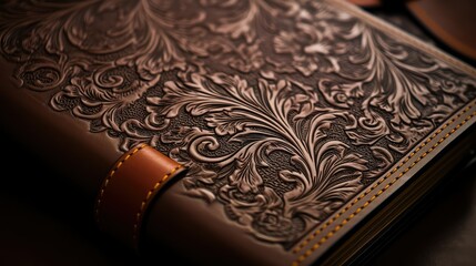 embossing leather book cover