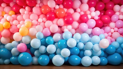 birthday balloon wall