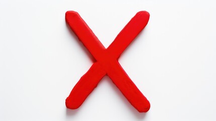 Obraz premium contrast red x