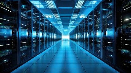Fototapeta premium connectivity data center room