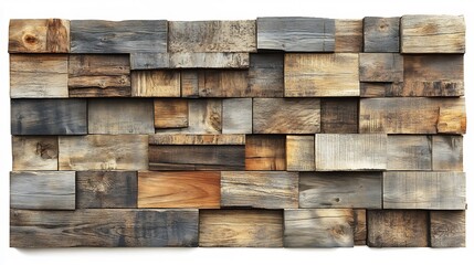 Rustic Reclaimed Wood Wall Panel Warm Tones. AI Generated