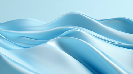 Fototapeta premium Abstract blue wave on a white background A blue wave with a dark blue background
