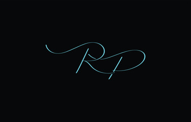 A minimal yet stylish depiction of white cursive lettering forming RP on a dark background, symbolizing elegance and simplicity.