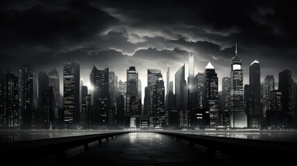 night black and gray