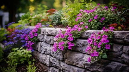 natural building retaining wall