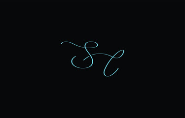 A minimal yet stylish depiction of white cursive lettering forming SC on a dark background, symbolizing elegance and simplicity.