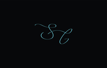 A minimal yet stylish depiction of white cursive lettering forming SG on a dark background, symbolizing elegance and simplicity.