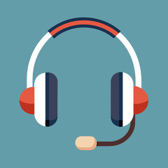 headphones icon on square internet button