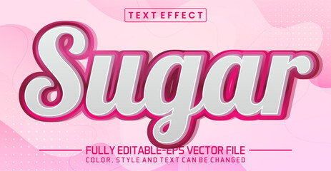 Sugar font Text effect editable