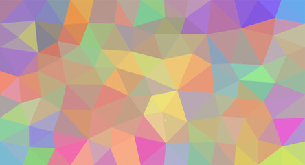 Obraz premium Multicolor vector abstract mosaic pattern. Modern abstract illustration with triangles. Low poly background