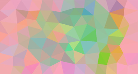 Obraz premium Multicolor vector abstract mosaic pattern. Modern abstract illustration with triangles. Low poly background