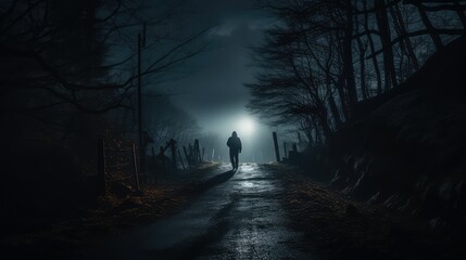 foreboding haunted road