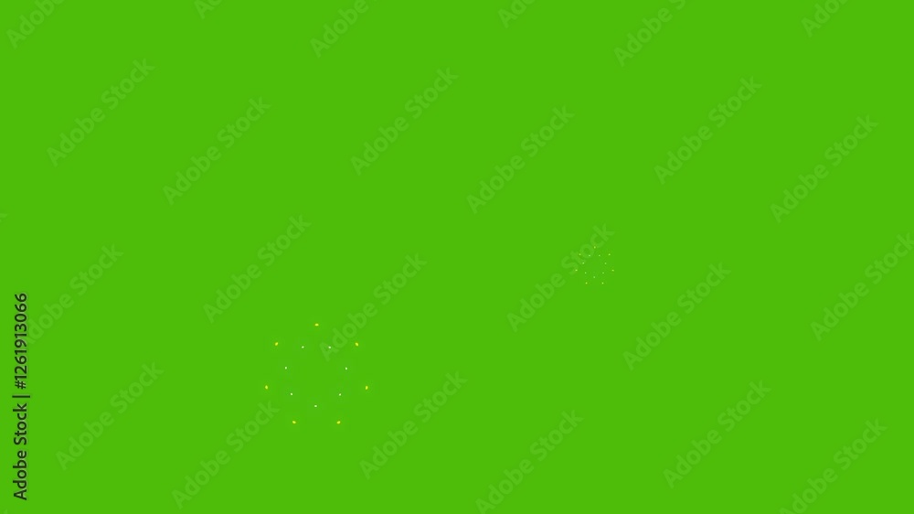 Poster graphic shape firework element line blast on green screen background
