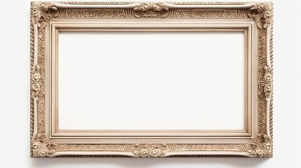 antique light wood picture frame