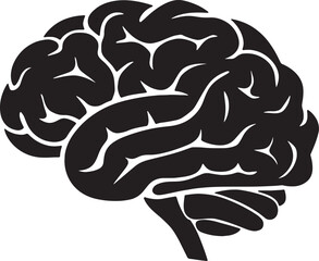 Brain icon, Brain Logo silhouette vector design.