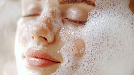 Gentle Cleansing Bubbles Revealing Radiant Skin