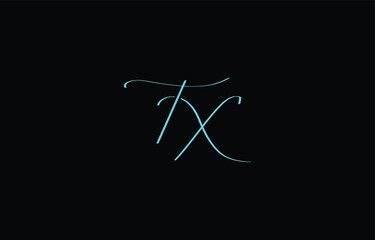 A minimal yet stylish depiction of white cursive lettering forming TX on a dark background, symbolizing elegance and simplicity.