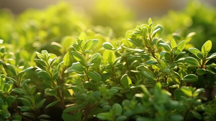 garden thyme leaves