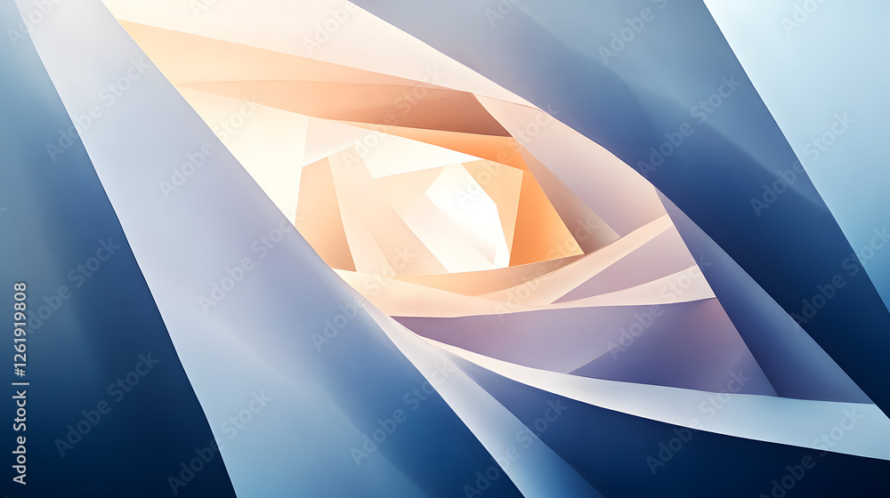 Poster dynamic abstract geometric composition digital art modern design minimalist environment artistic vie