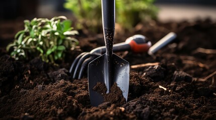 dirt gardening black