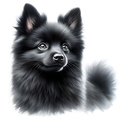 Obraz premium 스키퍼키, 수채화, jpeg (Schipperke, water colour, jpeg)