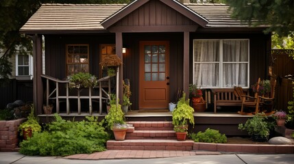 Obraz premium rustic small office buildings