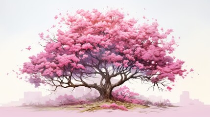 flowers trees illustrator
