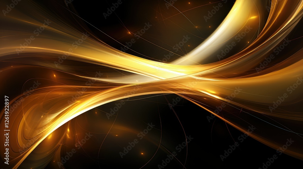 Canvas Prints energetic brown and gold abstract background