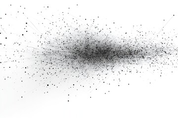 Obraz premium Abstract representation of a digital network with scattered dots and lines, symbolizing connectivity and data flow in a minimalist setting