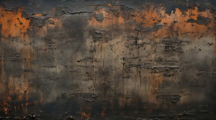 Obraz premium metal dirty black texture